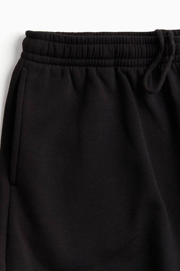 H&M Sweatshorts Schwarz