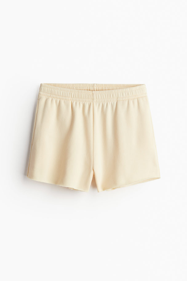 H&M Sweatshorts Ljusgul