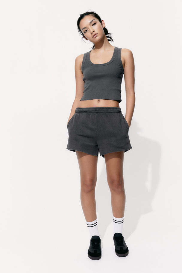 H&M Sweatshorts Dunkelgrau