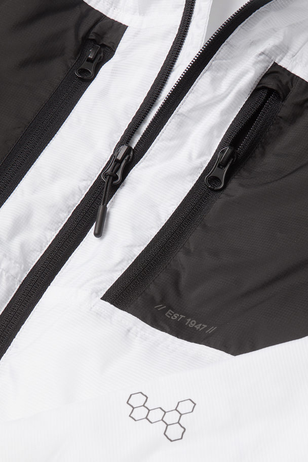 H&M Lightweight Jacket White/black