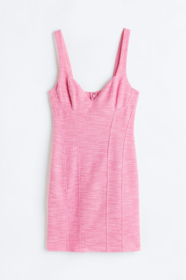 H&M Sleeveless Bodycon Dress Pink Marl