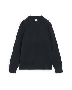 Marinière-sweater Mørkeblå
