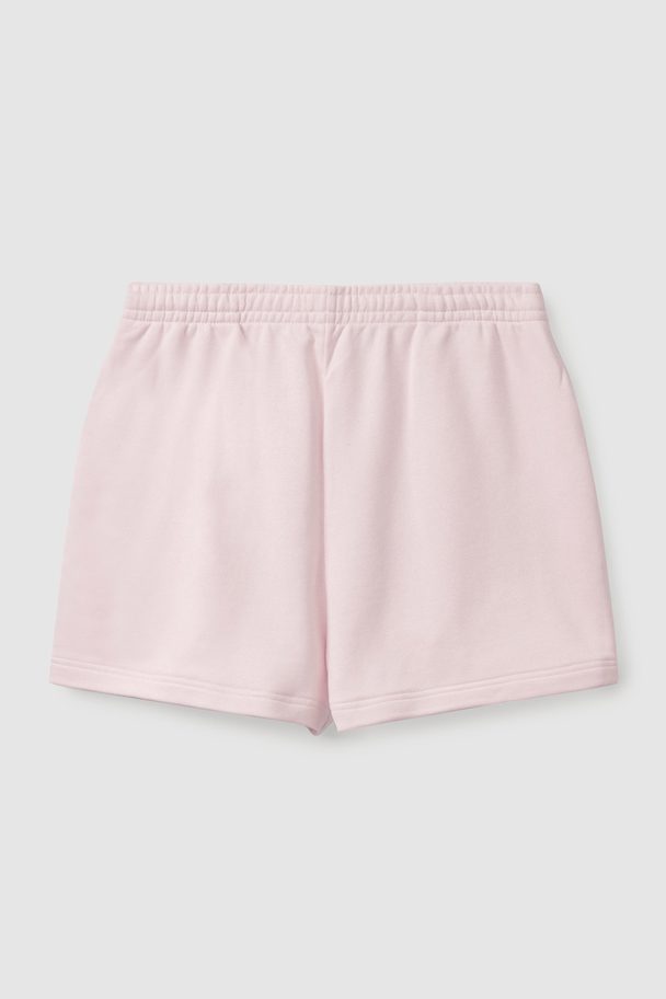 COS Elasticated Sweat Shorts Light Pink