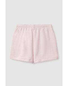 Elasticated Sweat Shorts Light Pink