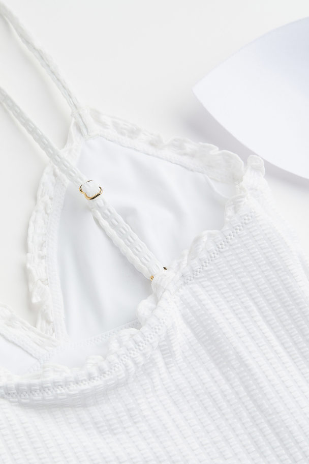 H&M Padded-cup Swimsuit White