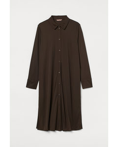 H&M+ Blusenkleid aus Jersey Dunkelgrün