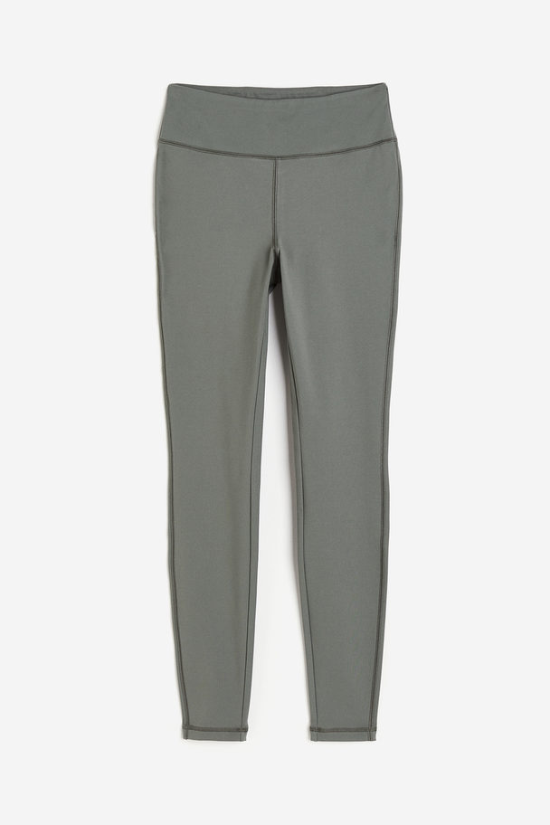 H&M Sportieve Legging Dusty Groen