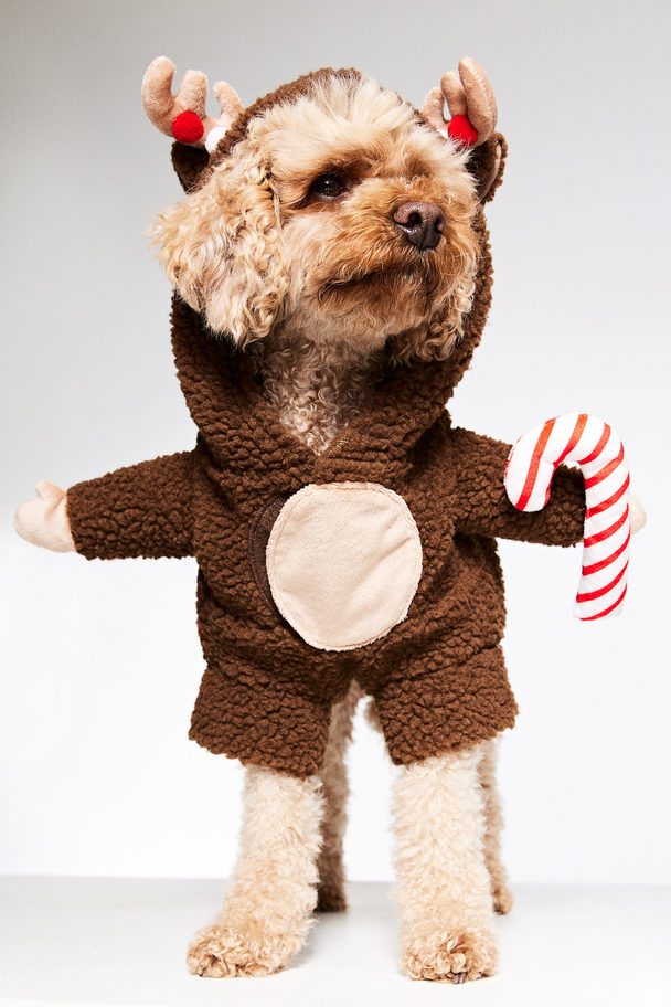 H&M Rentier-Hundekostüm Braun