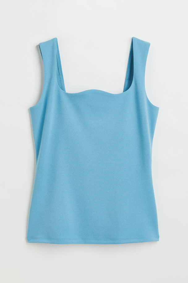 H&M Fitted Top Light Blue