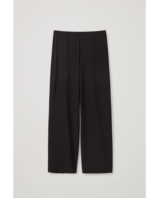 COS Elasticated Trousers Black