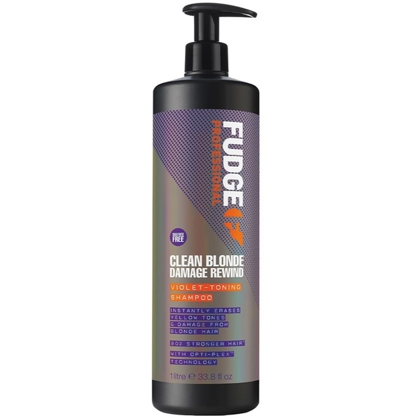 Fudge Fudge Clean Blonde Damage Rewind Violet-toning Shampoo 1000ml