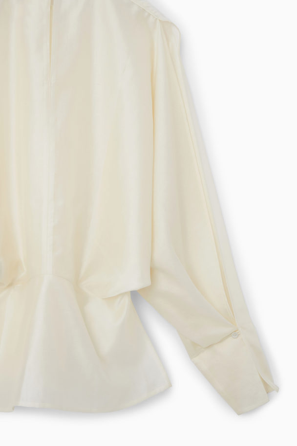 COS Open-sleeve Blouse Off-white