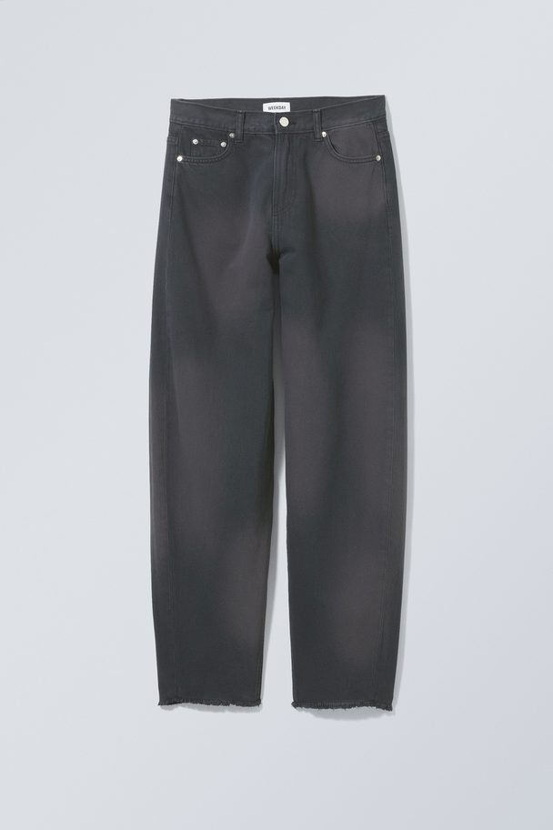 Weekday Faith Trousers Washed Black