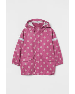 Rain Jacket Dark Pink/spotted