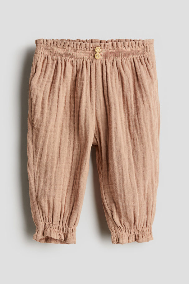 H&M Pull-on Trousers Beige