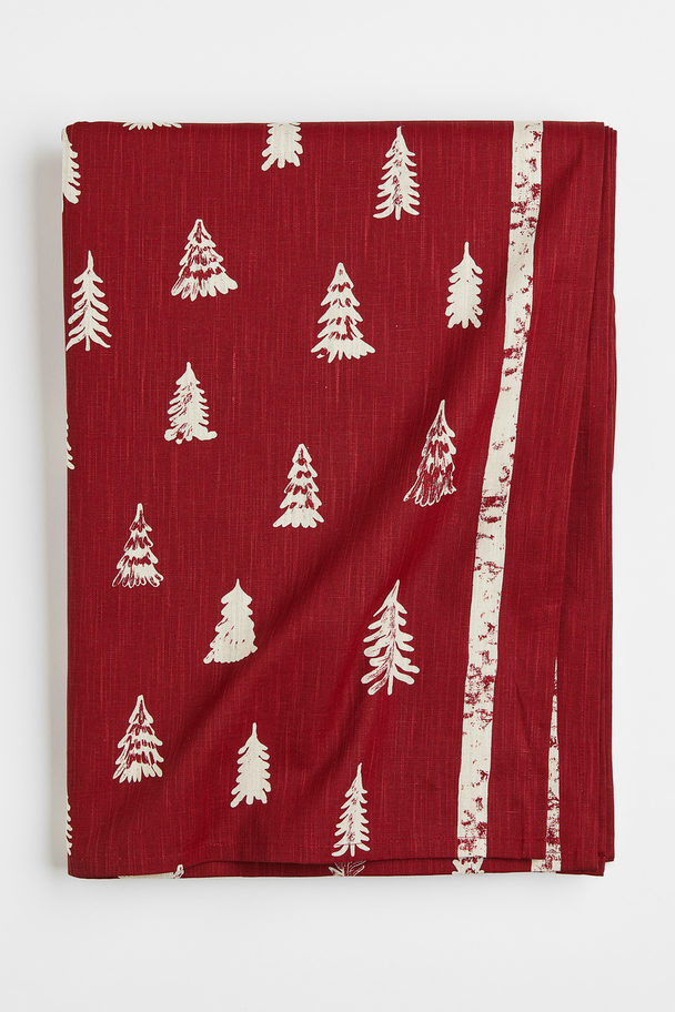 H&M HOME Patterned Tablecloth Red/firs
