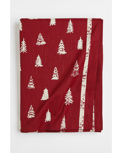 Patterned Tablecloth Red/firs