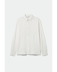 Bobby Crinkled Shirt White