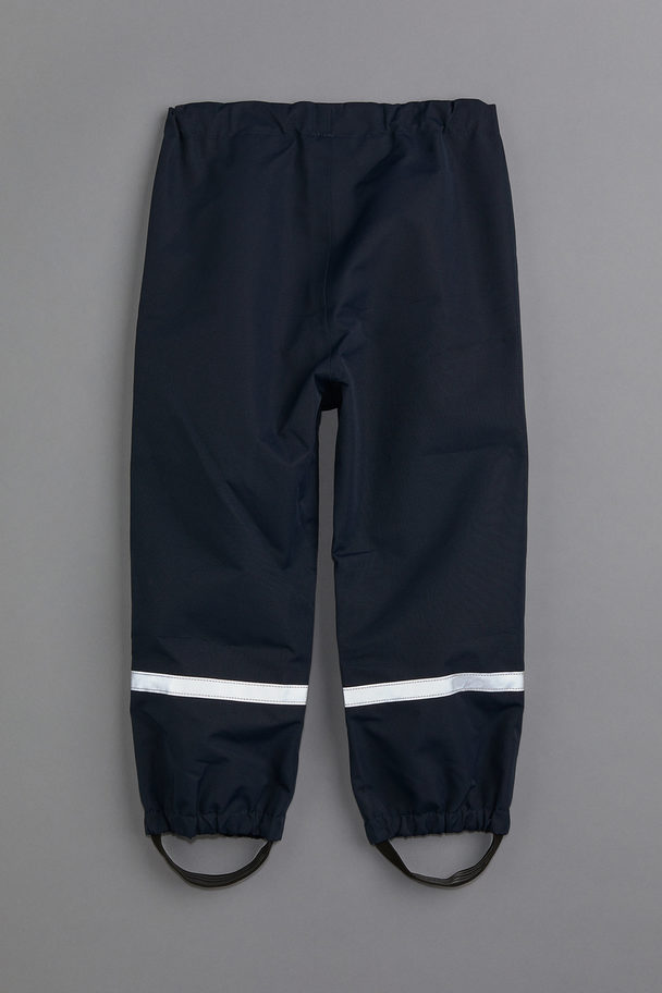 H&M Wind/waterproof Shell Trousers Navy Blue