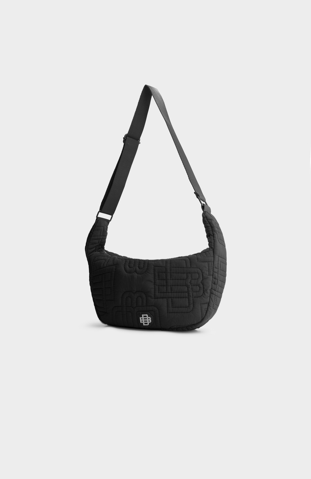 Black Bananas Monogram Quilted Sling Bag Svart