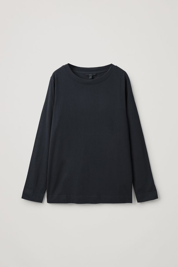 COS Regular-fit Long-sleeve T-shirt Black