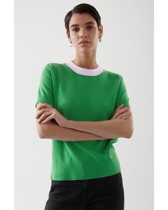 Knitted T-shirt Green
