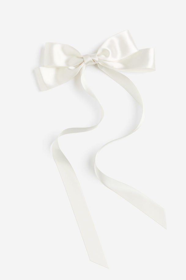 H&M Haarspange mit Schleife Weiß