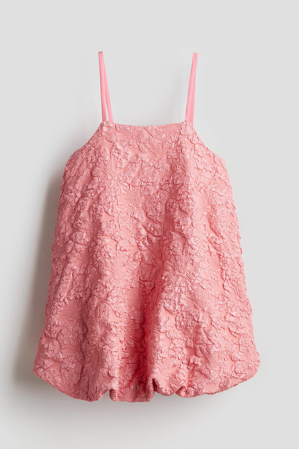 H&M Kleid mit voluminösem Stufenrock Rosa