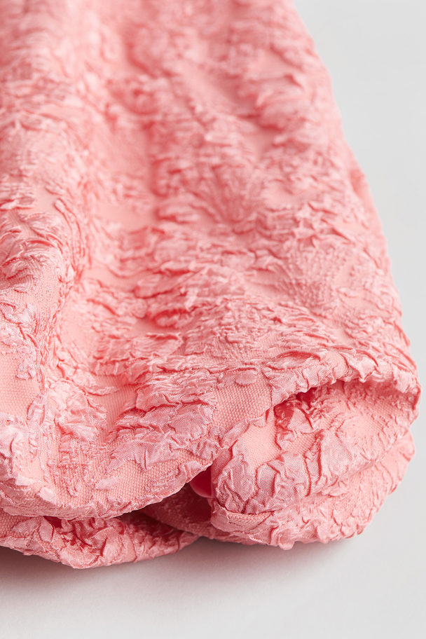 H&M Voluminous Bubble-hem Dress Pink