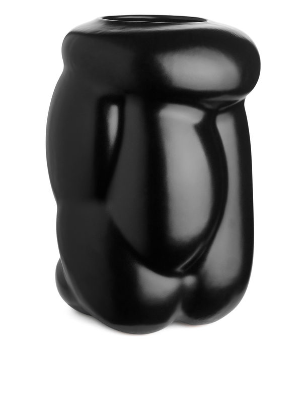 ARKET Terrakotta-Vase 25 cm Schwarz
