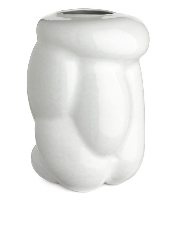 ARKET Terracotta Vase 25 Cm White