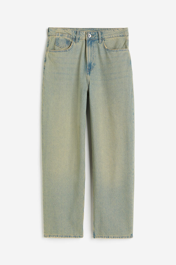 H&M Baggy Low Jeans Light Denim Blue