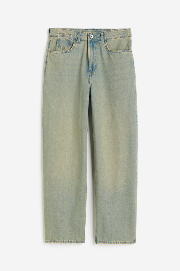 H&M Baggy Low Jeans Lys Denimblå