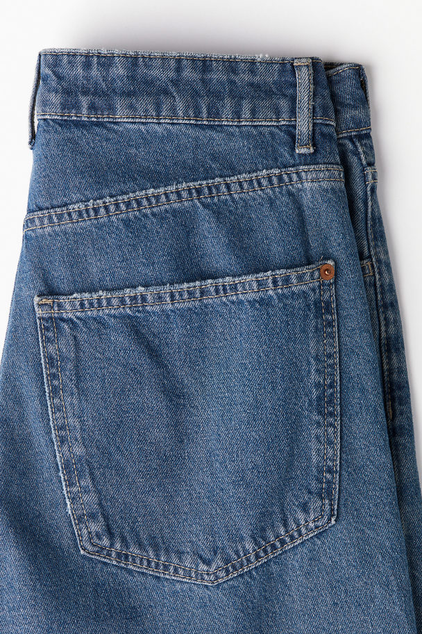 H&M Baggy Low Jeans Denimblau