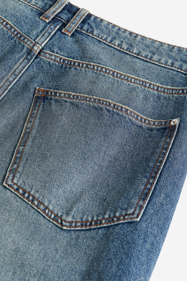 H&M Baggy Low Jeans Denimblau