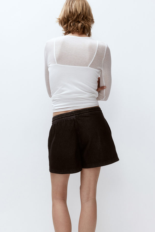 H&M Pull On-shorts I Denim Sort