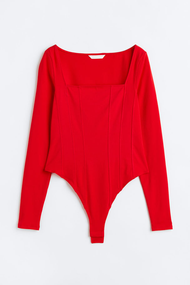 H&M Long-sleeved Body Red