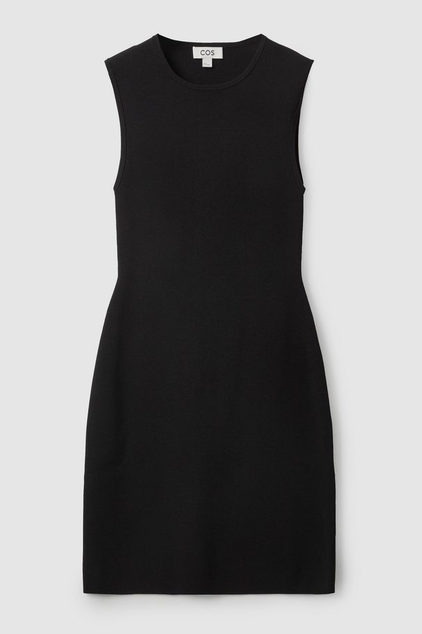 COS Knitted Tube Dress Black