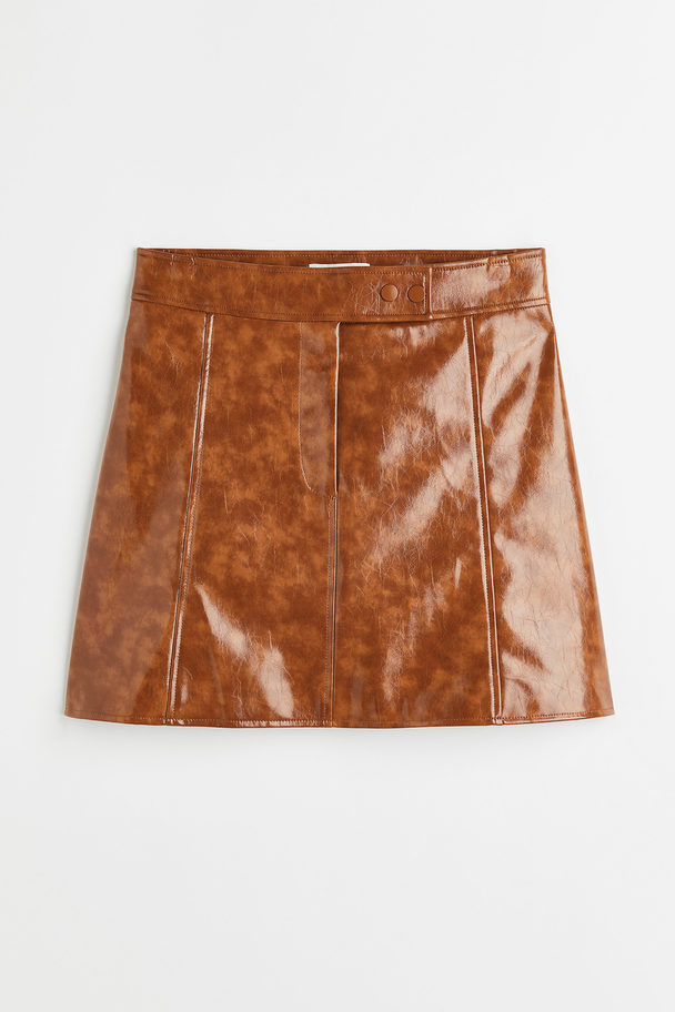 H&M A-line Skirt Light Brown
