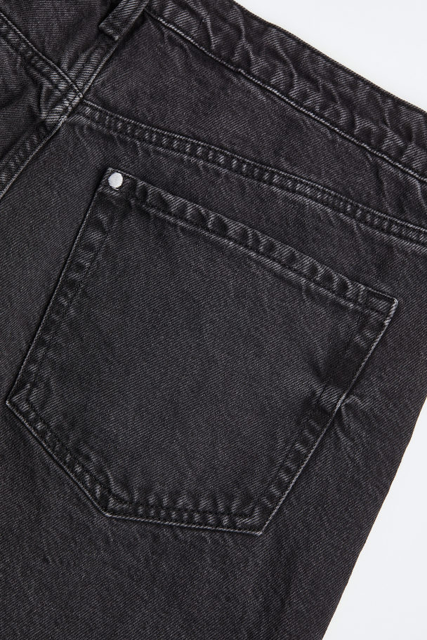 H&M H&m+ Straight Regular Jeans Black