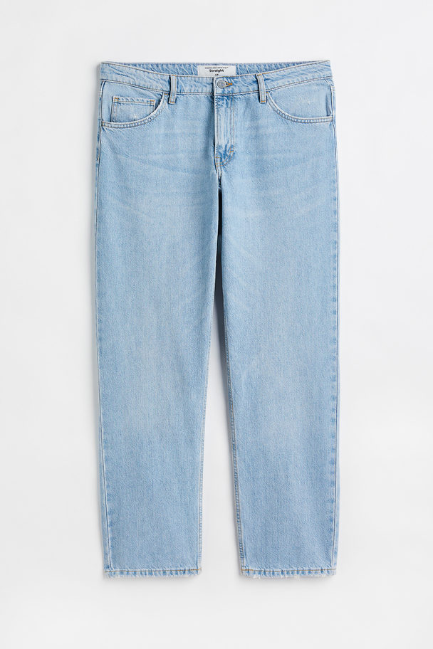 H&M H&M+ Straight Regular Jeans Hellblau