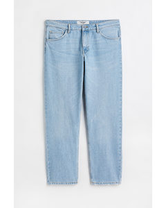 H&amp;M+ Straight Regular Jeans Vaalea deniminsininen