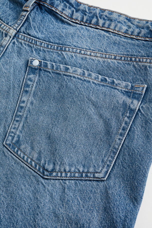 H&M H&m+ Straight Regular Jeans Denimblauw