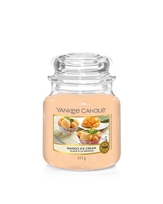 Yankee Candle Yankee Candle Classic Medium Jar Mango Ice Cream 411g