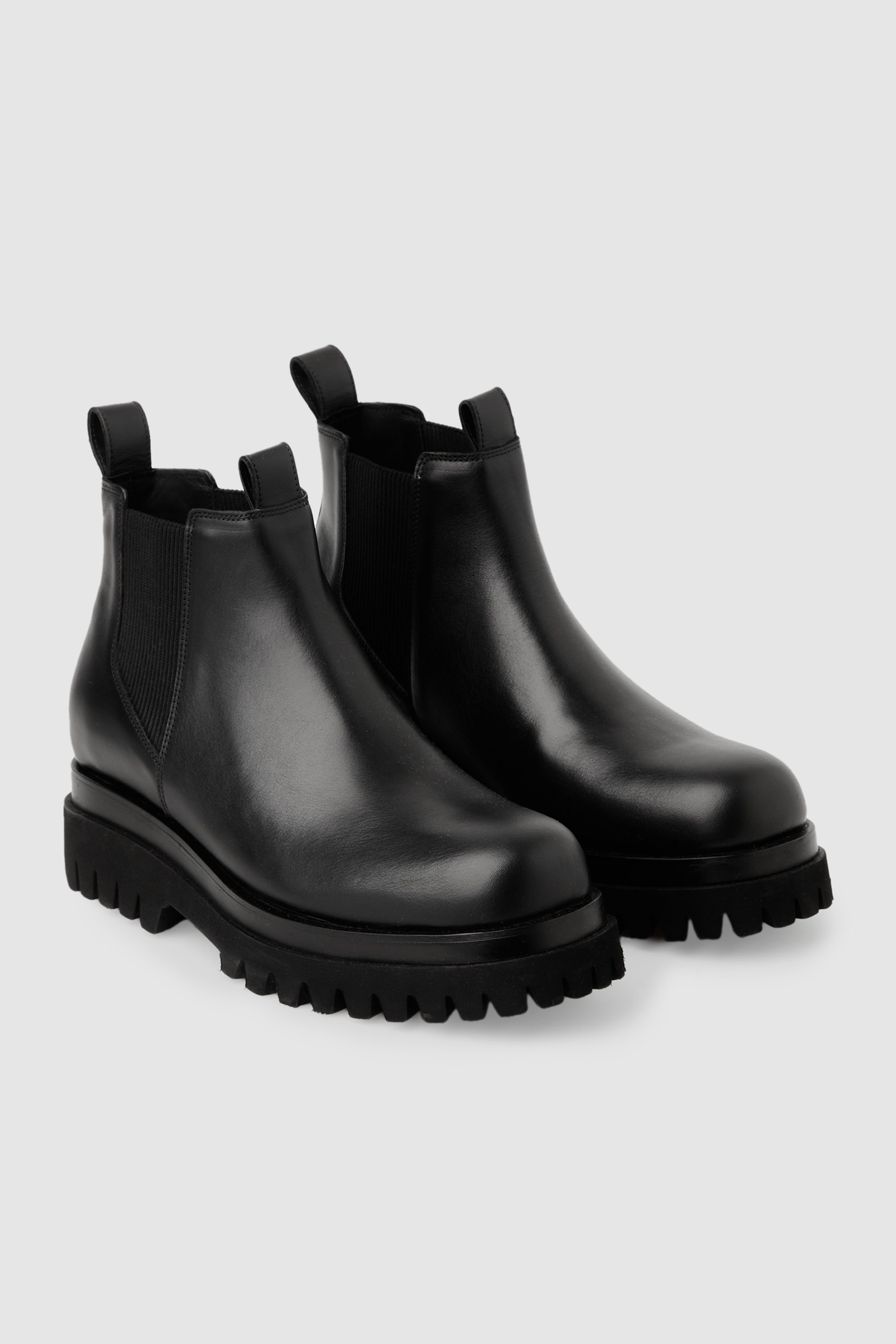 Påstået Skynd dig tåge Leather Chelsea Boots Black Black | Afound.com