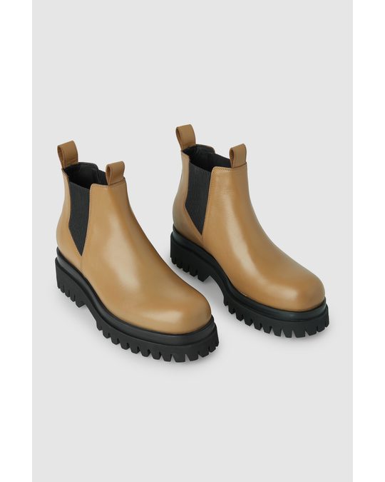 COS Leather Chelsea Boots Brown