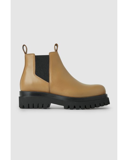COS Leather Chelsea Boots Brown