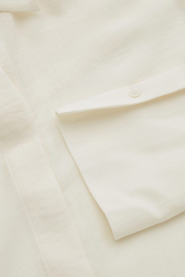 COS Relaxed-fit Crepe Shirt Cream
