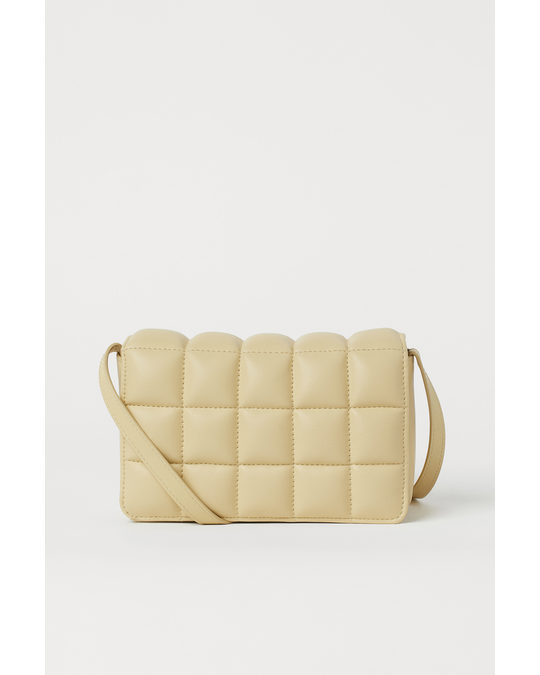H&M Quilted Mini Bag Light Yellow