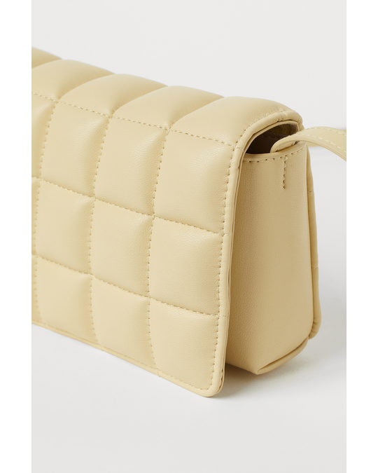 H&M Quilted Mini Bag Light Yellow